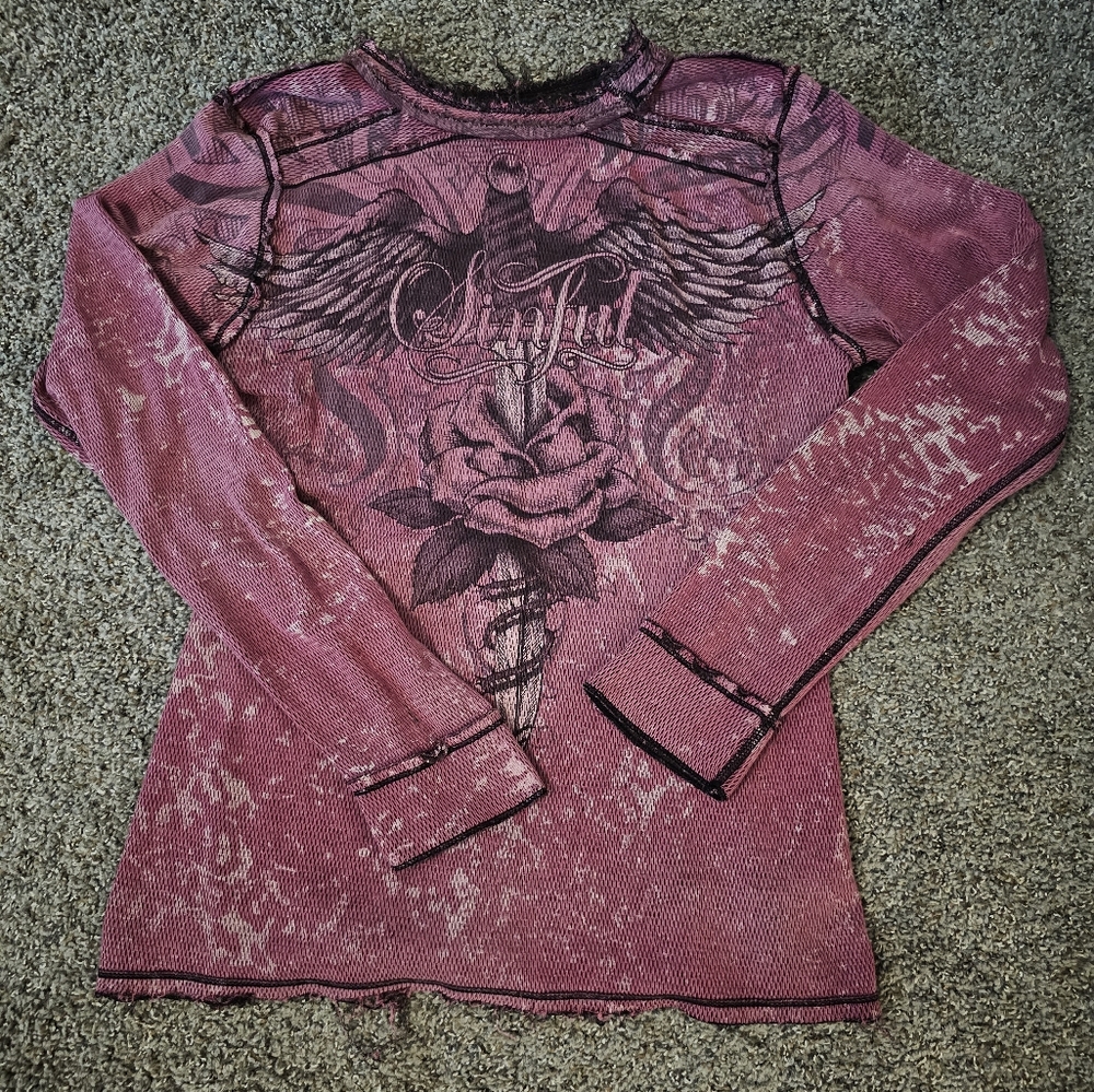 Sinful top REVERSABLE